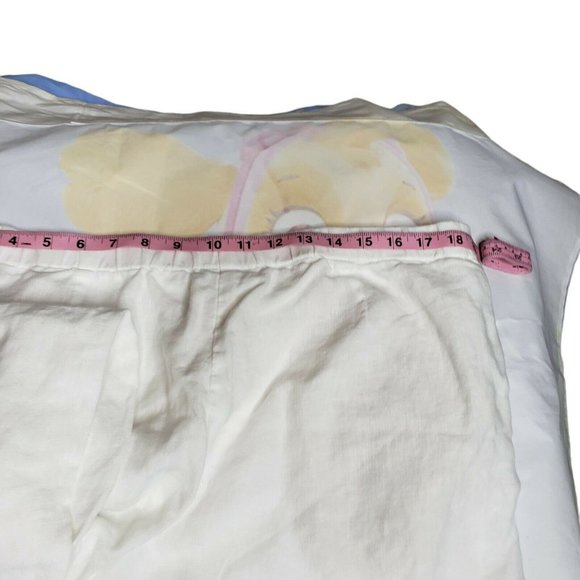 J. Jill Women's Size L Wide Leg Beach Comber 100% Linen Pants White Pockets - Picture 7 of 9